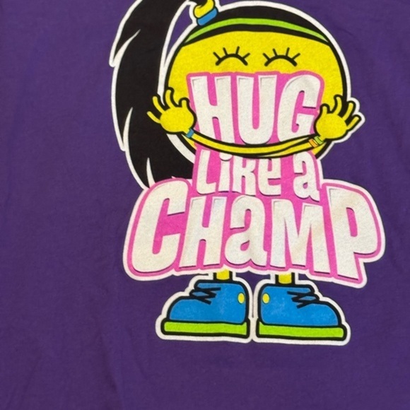 WWE Baylee‎ Hug Like A Champ Purple short sleeve T-shirt size 2XL - Picture 2 of 4
